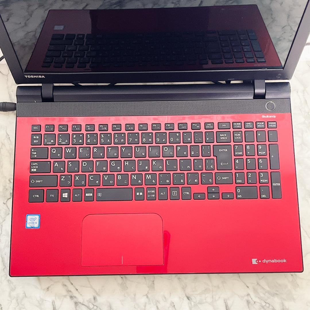 Windows11✨I5＆新品爆速SSD薄型ノートパソコン赤✨カメラ/オフィス付