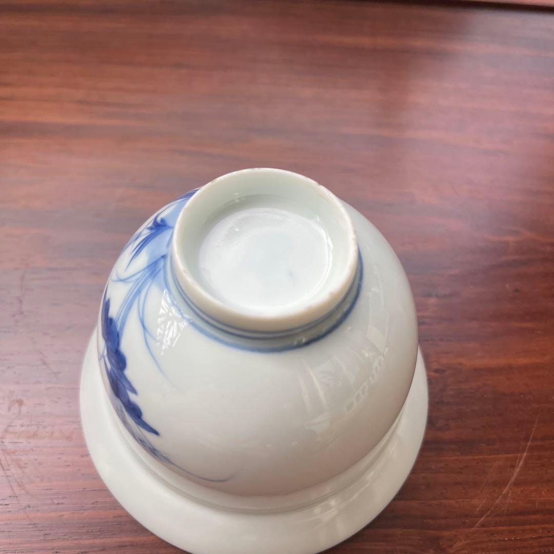 古伊万里　鍋島蕎麦猪口　向付　染付