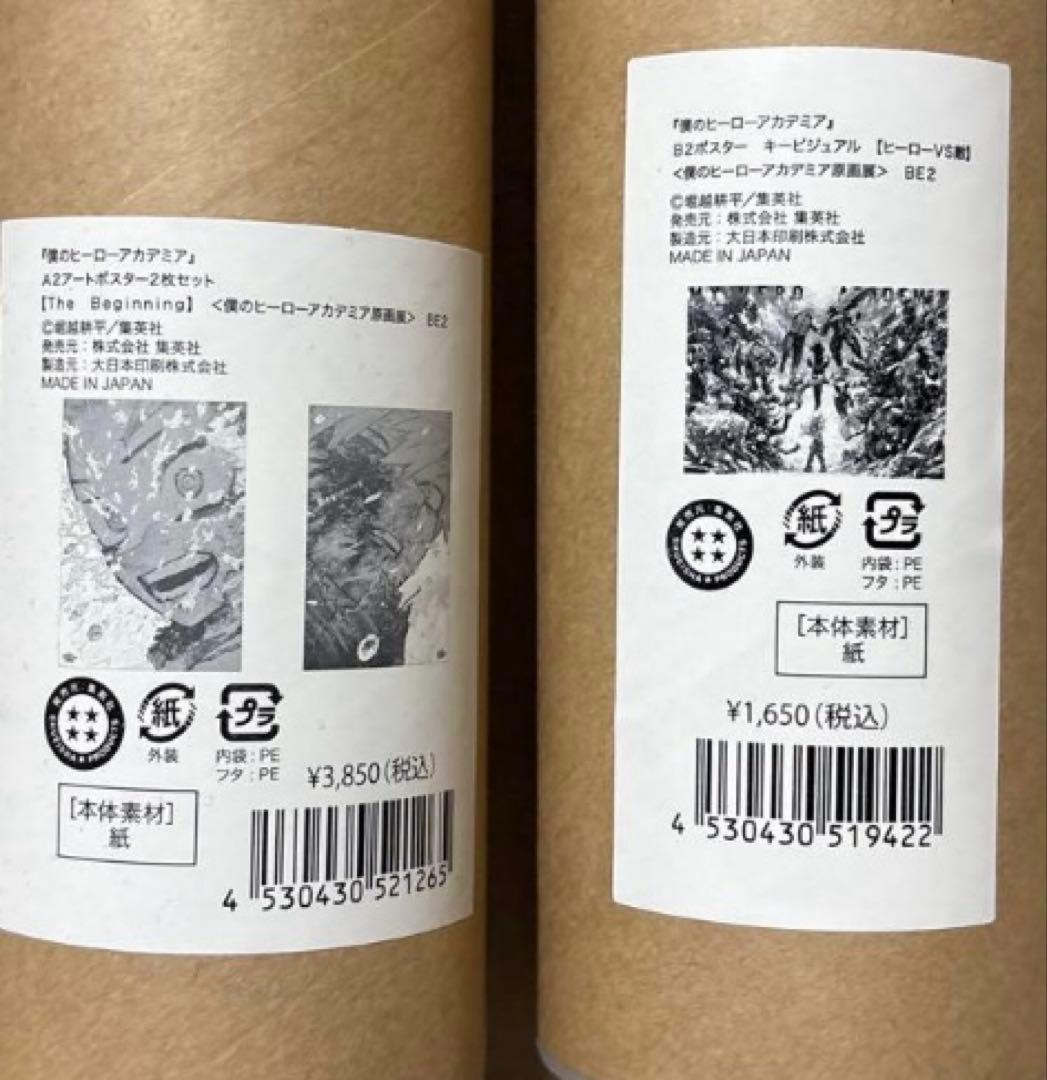 ヒロアカ僕のヒーローアカデミア　原画展　アートポスター