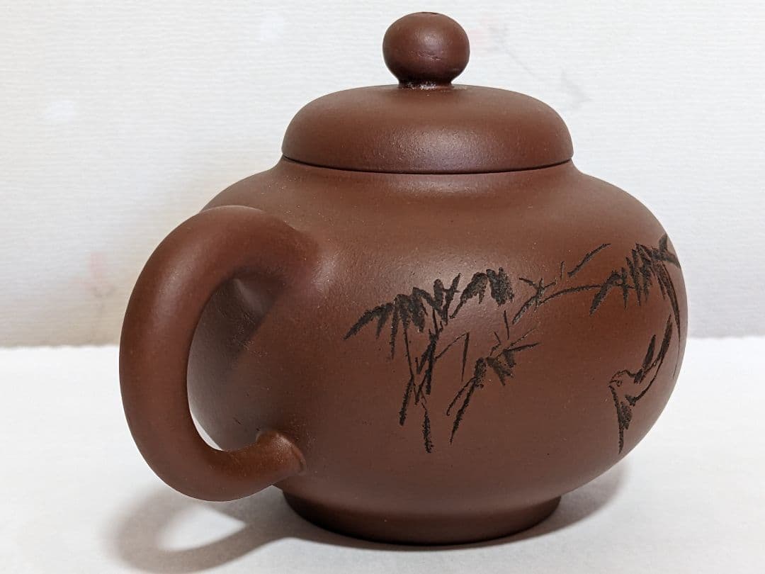 ♦中国 朱泥 紫泥 紫砂 茶壺 タタラ造り コレクション 骨董品 アンティーク