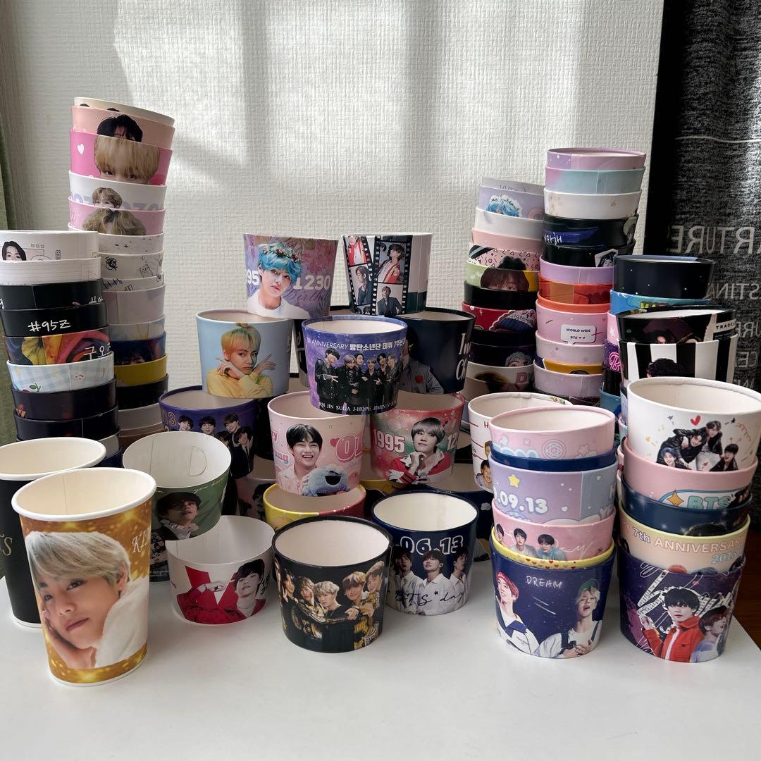 【まとめ売り！】BTS カップホルダー　ドリンクホルダー　セット売り　テテ