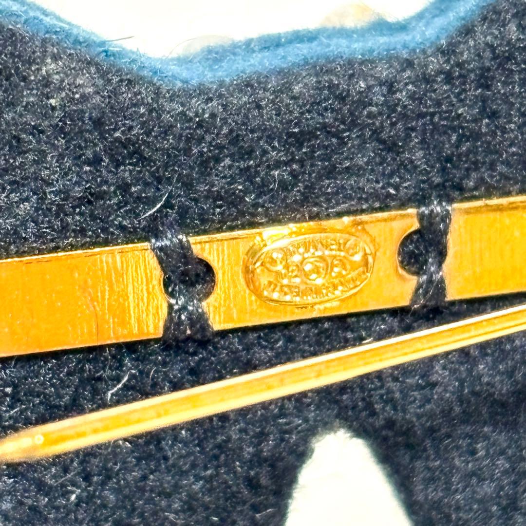 【極美品】CHANEL ブローチ グリーン ココマーク リボン パール フェルト