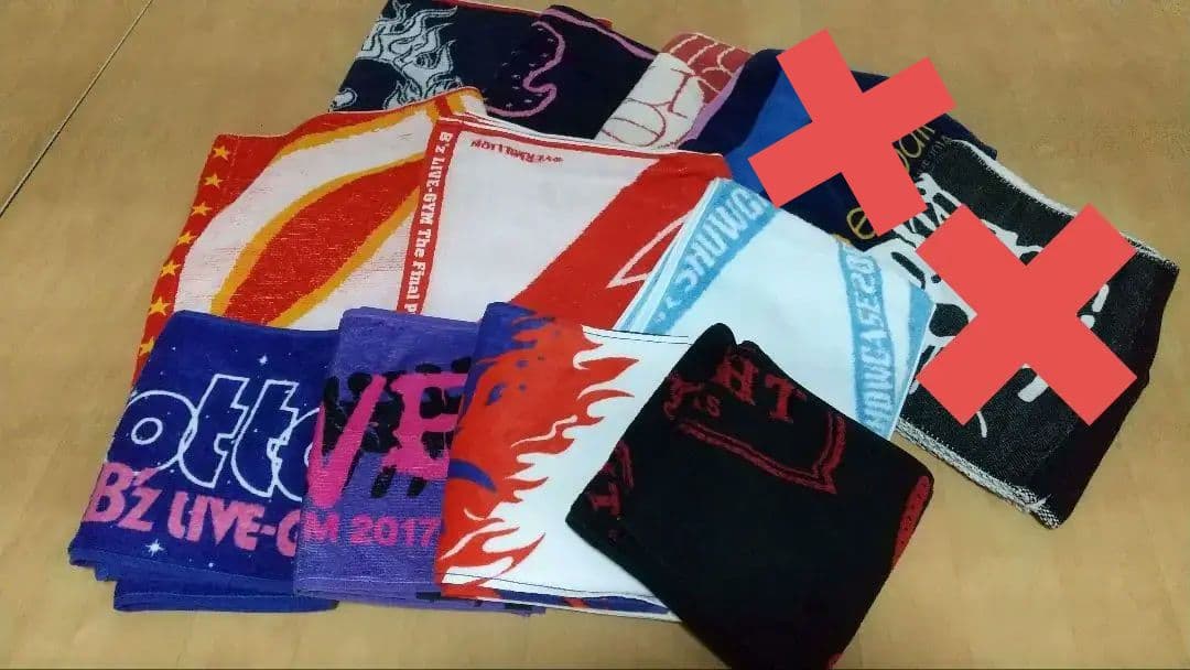 B'z ツアータオル マフラータオル 10枚セット 稲葉浩志 ツアーグッズ