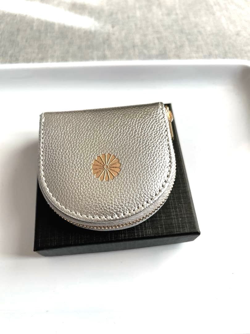 皇居財布　ケース　シルバー