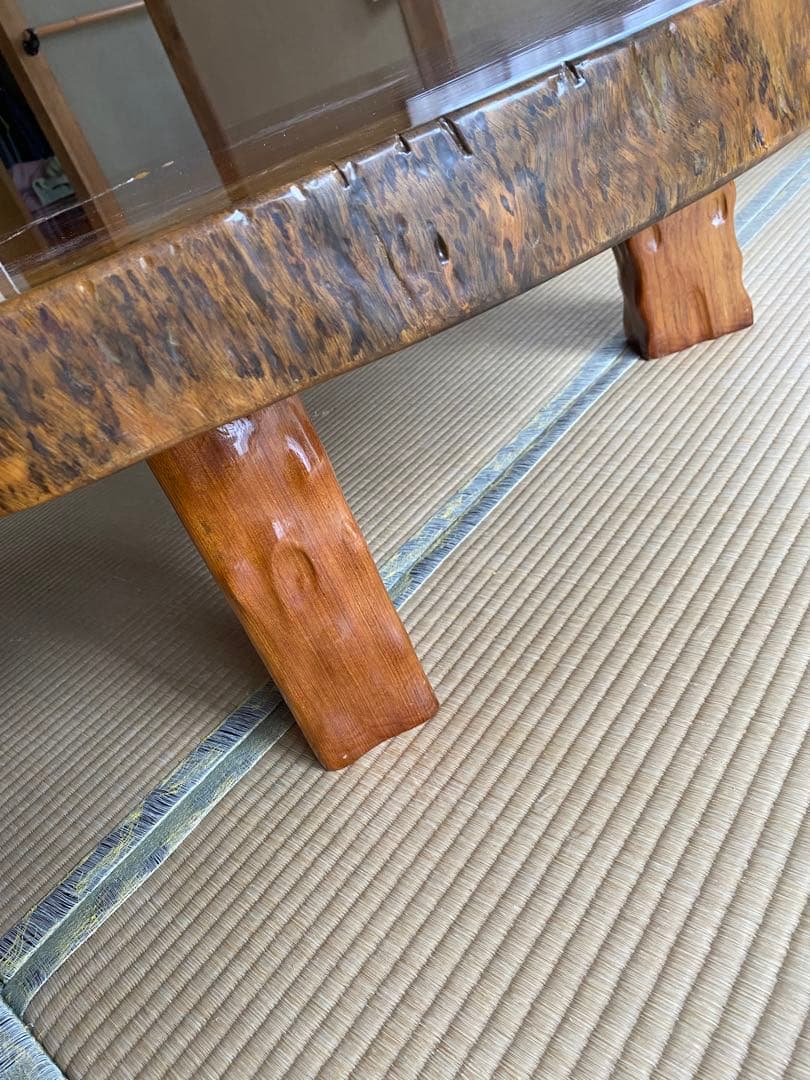 一枚板　アンティーク　机　ローテーブル