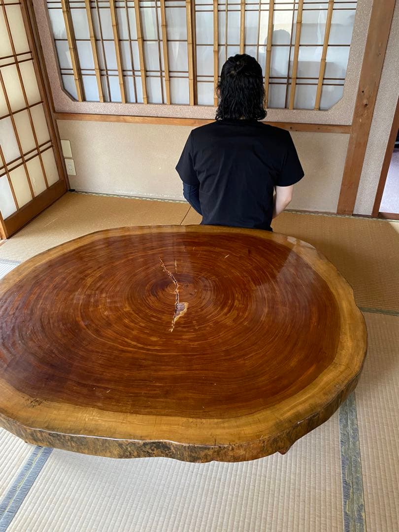 一枚板　アンティーク　机　ローテーブル