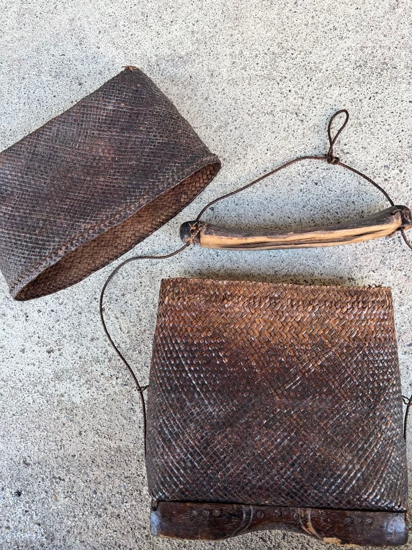 インドネシア フィリピン ルソン アジア バッグ 竹製 古道具 民藝 古民具 籠