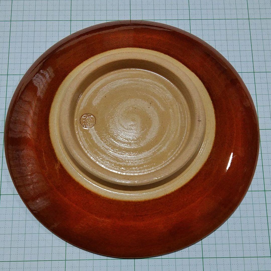 人間国宝~十代目大樋長左衛門~桃の絵皿 E