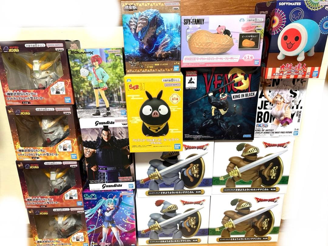 ドラゴンクエスト ガンダムスピーカー らんまルームライト他 フィギュア17点