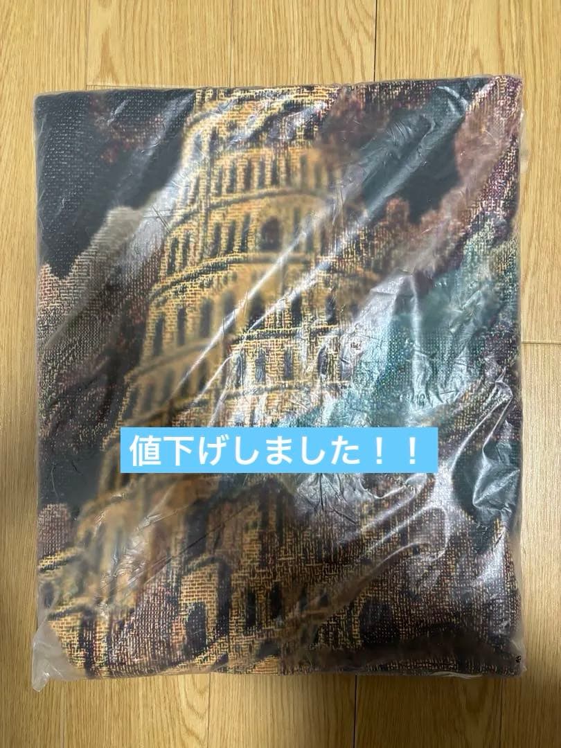 【1月中大値下げ！】ミセス バベルの塔 絨毯 【ゴブラン織りマルチクロス】