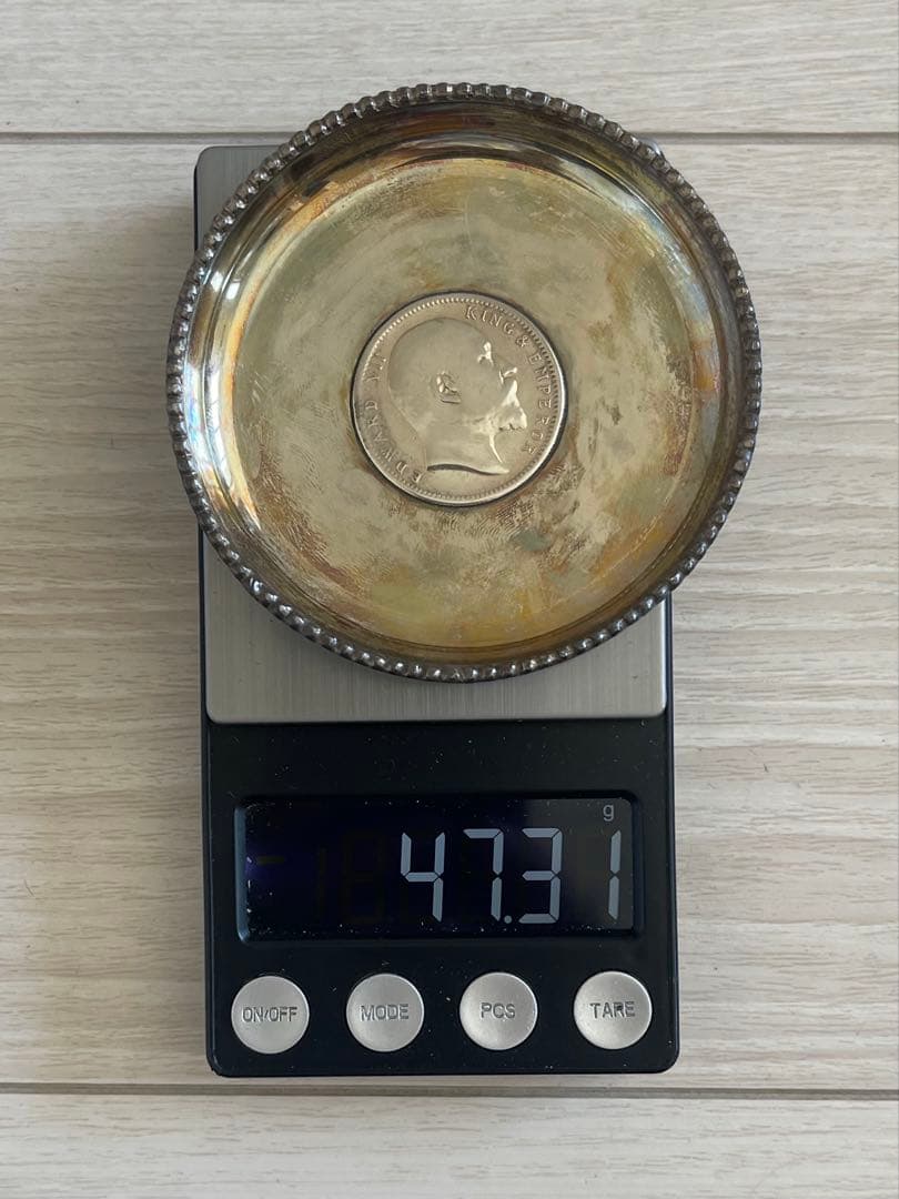 BELIRAM JAIN 純銀 エドワード7世 銀貨 アンティーク
