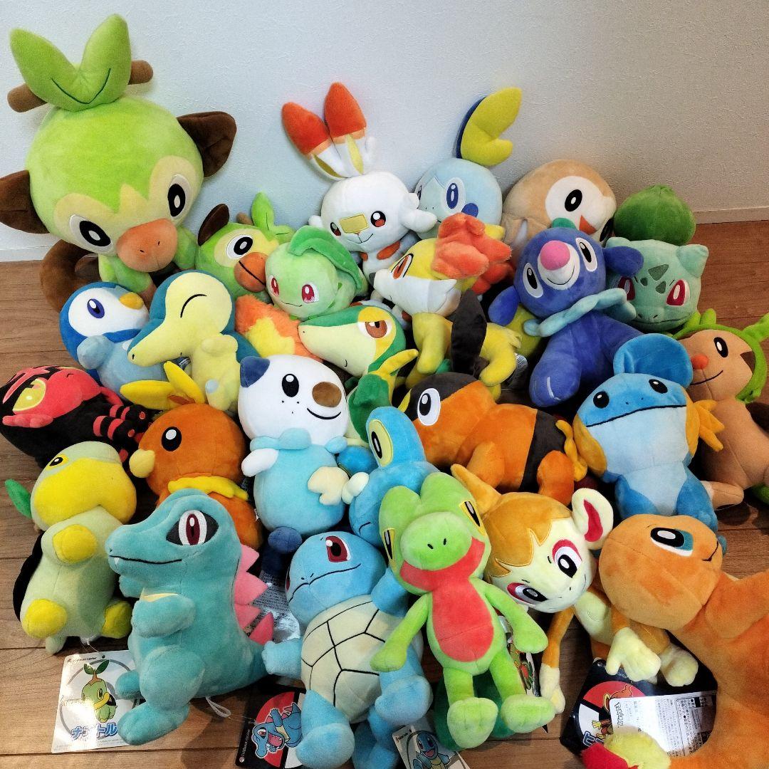 ポケモンセンター　歴代御三家ぬいぐるみ　まとめ売り