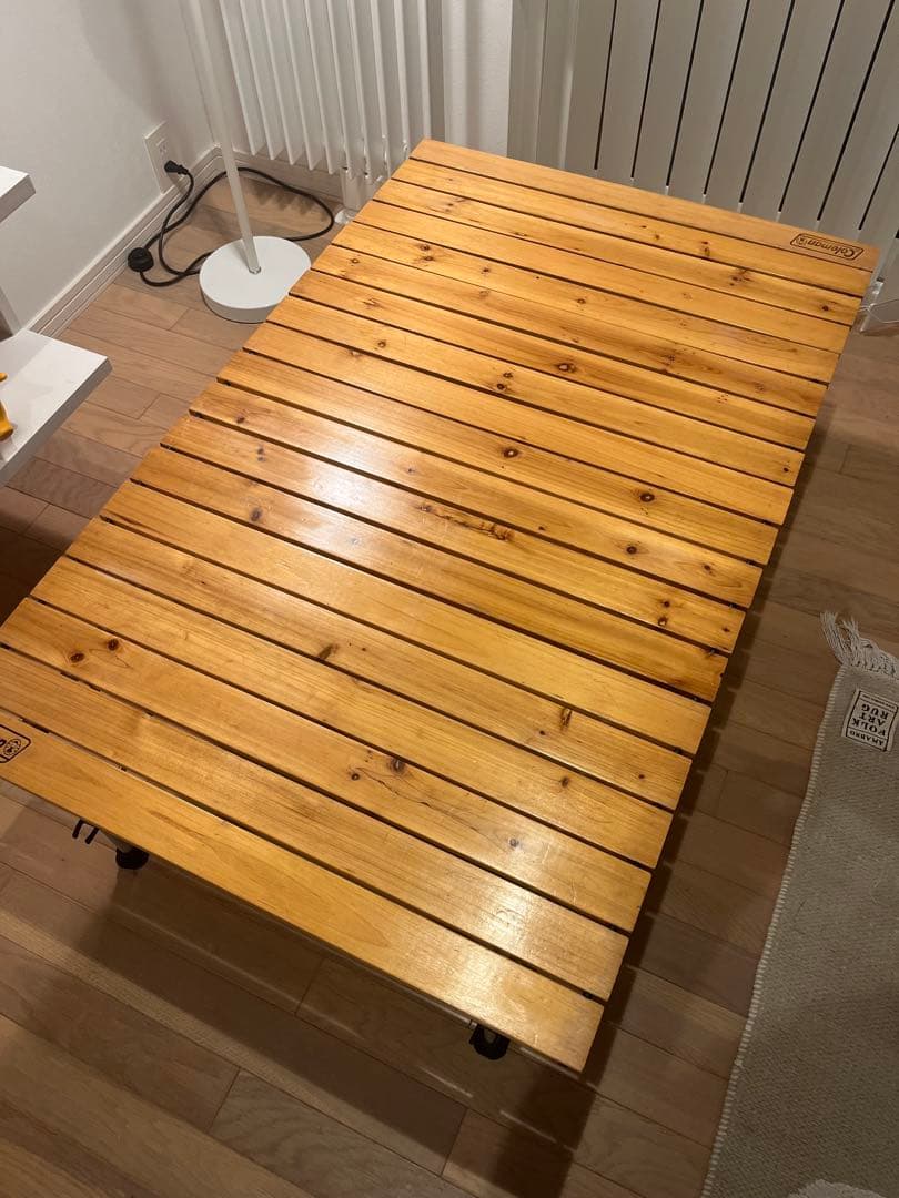 Coleman コールマン ウッドロールテーブル　木製折りたたみテーブル