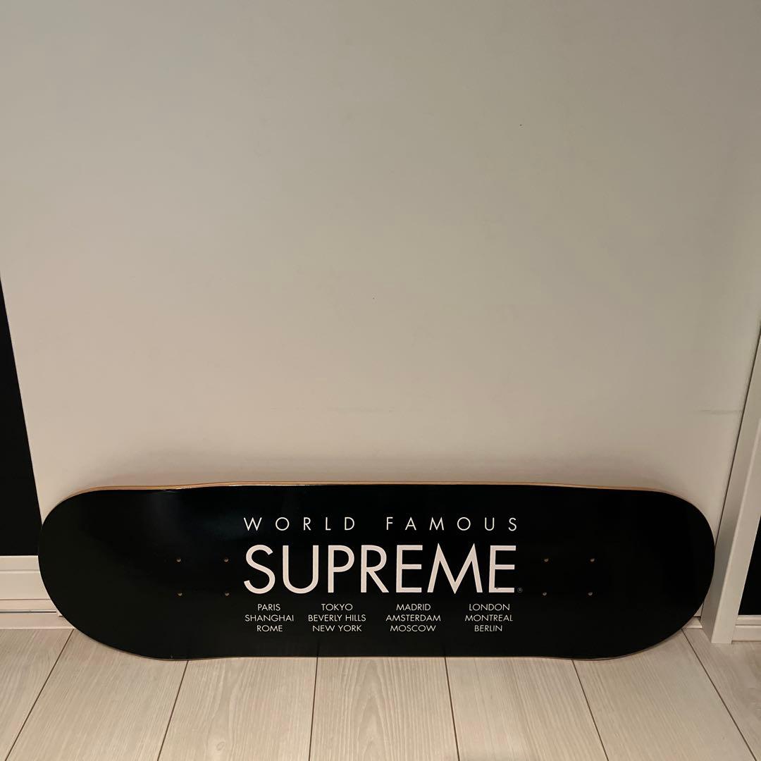 SUPREME ブラック スケートボードデッキ
