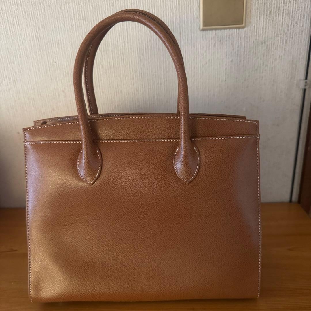 濱野 ハマノ HAMANO 本皮 ハンドバッグ