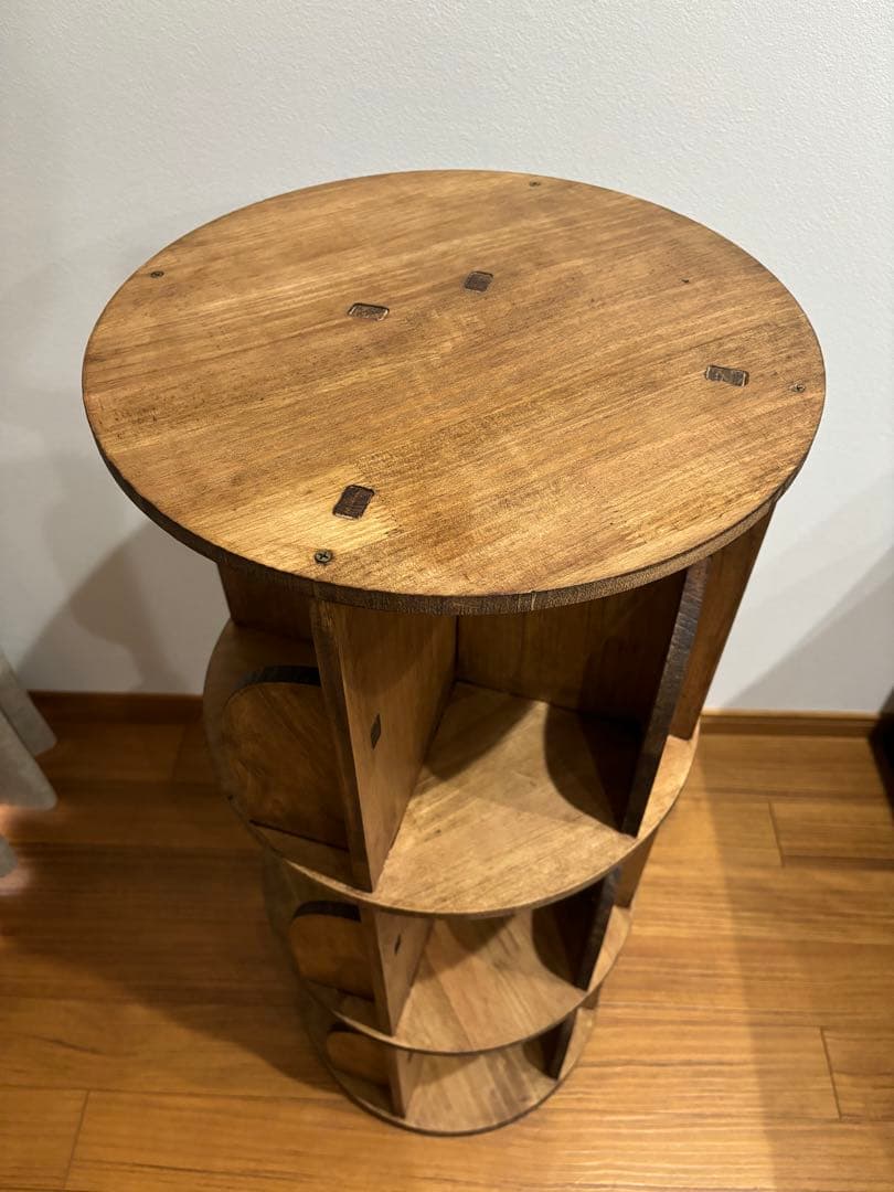 本棚　回転式　3段