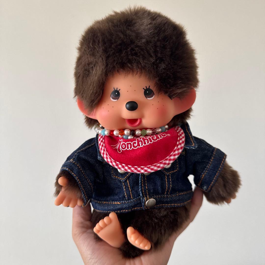 モンチッチ デニムジャケットぬいぐるみ