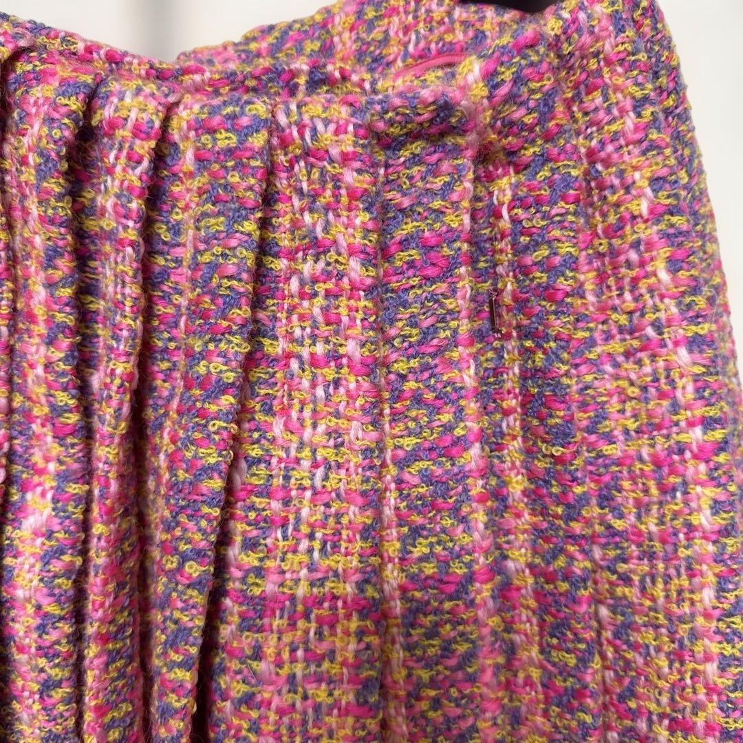 【新品未使用】PRADA ツイードプリーツスカート