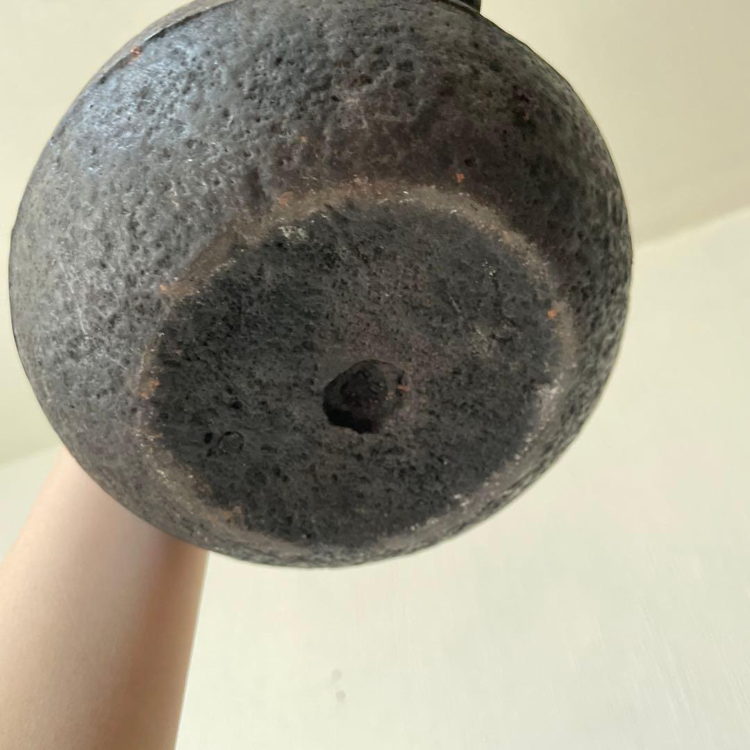 龍文堂　造鉄 ヴィンテージ 鋳鉄 鉄瓶 丸形 茶器