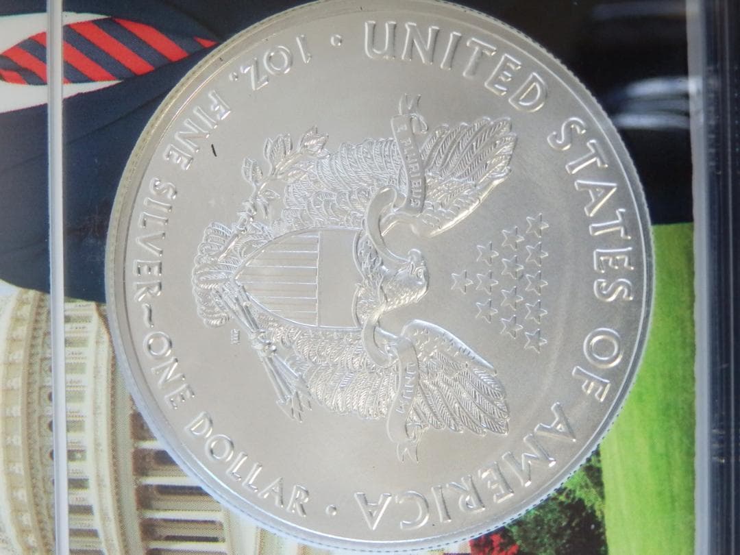 値下　米国　2020年 イーグル1＄銀貨　トランプ絵柄　NGC MS70FDI