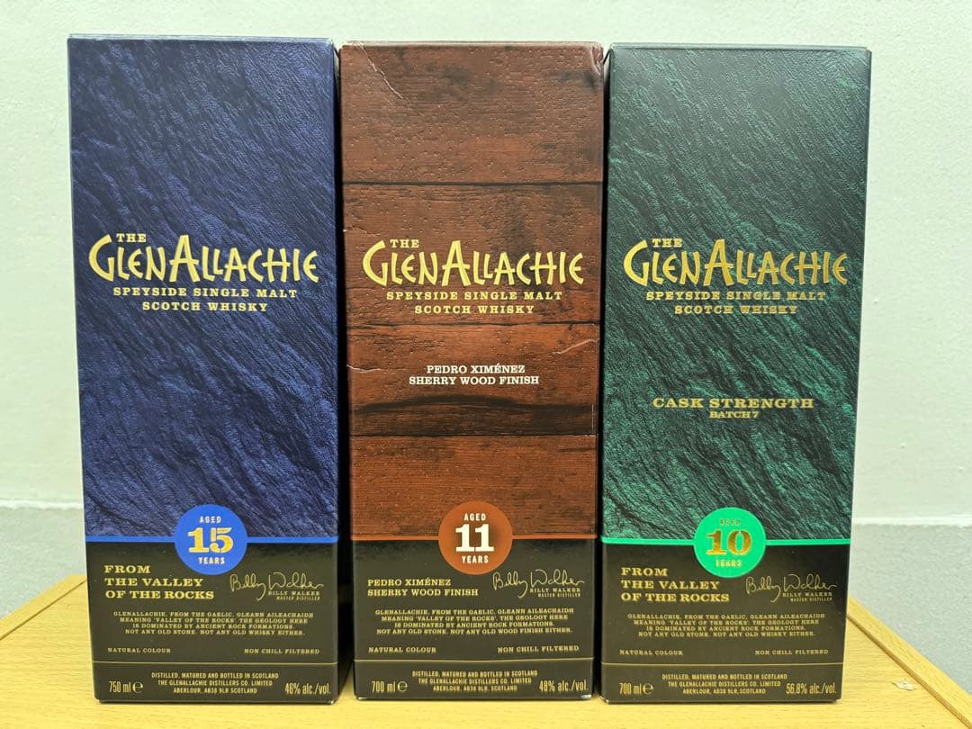 グレンアラヒー　3本セット　15年　12年　10年　カスクストレングス　バッチ7