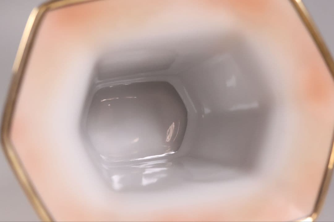 【CM305】オールドノリタケ 湖畔の風景 白鳥 花瓶 15.5cm 耳付 花入