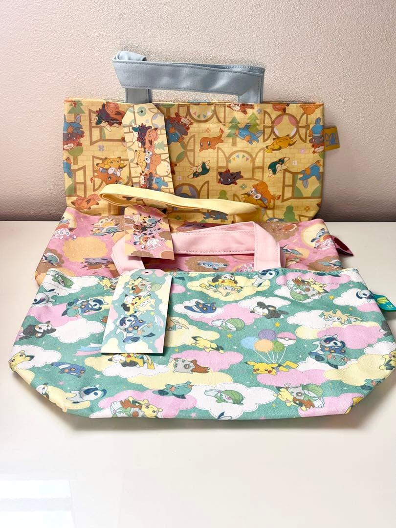 ポケモンセンター ミニトートバッグ くったりピカチュウ イーブイ ポッチャマ