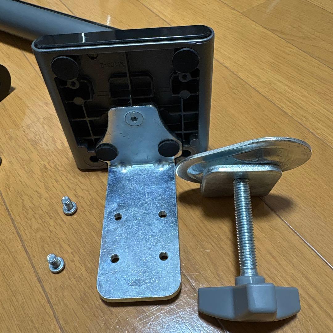 快適ワーク　モニターアームDA112（iggy）グレー