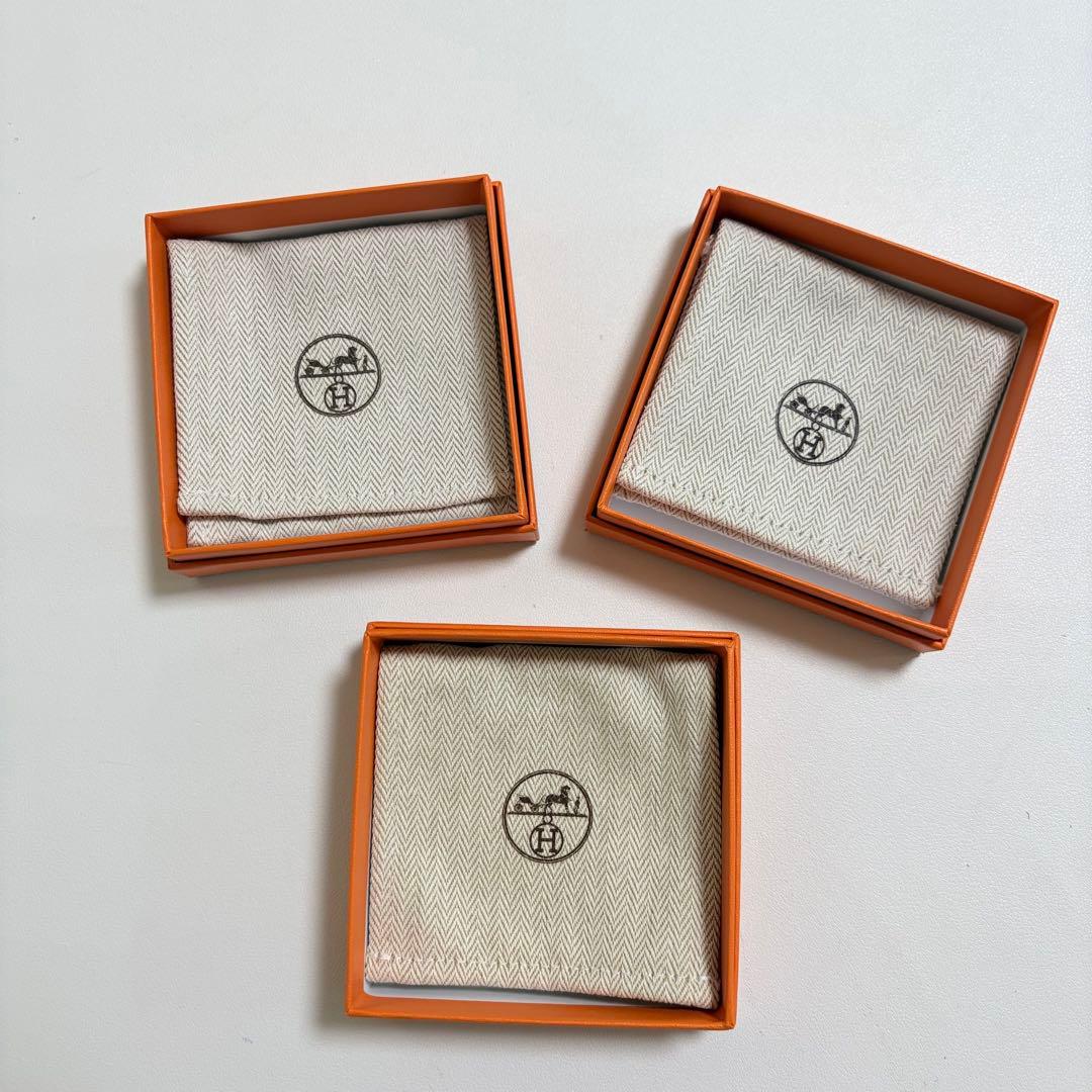 美品　エルメス　保存袋　空箱　3個セット　ブレスレット　アクセサリー入れ　現行品