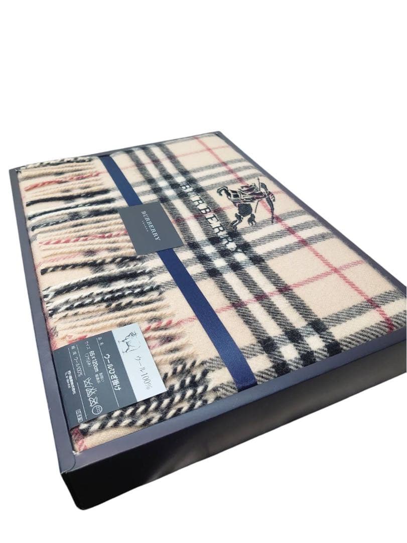 Burberrys バーバリー ウール膝掛け 箱付き 新品未使用