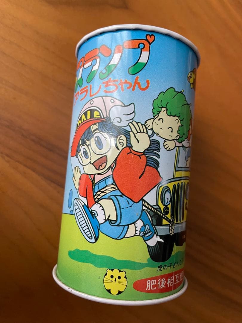 アラレちゃん　ドクタースランプ　 貯金箱　缶 レア　昭和レトロ　鳥山明　当時物
