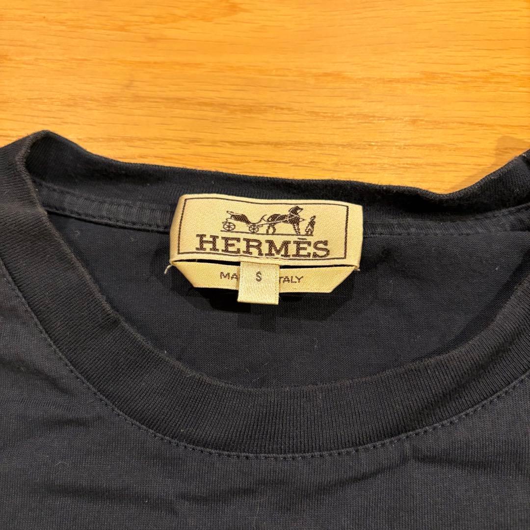 HERMES エルメス 22SS パズル・エスケトル レザーパッチＴシャツ
