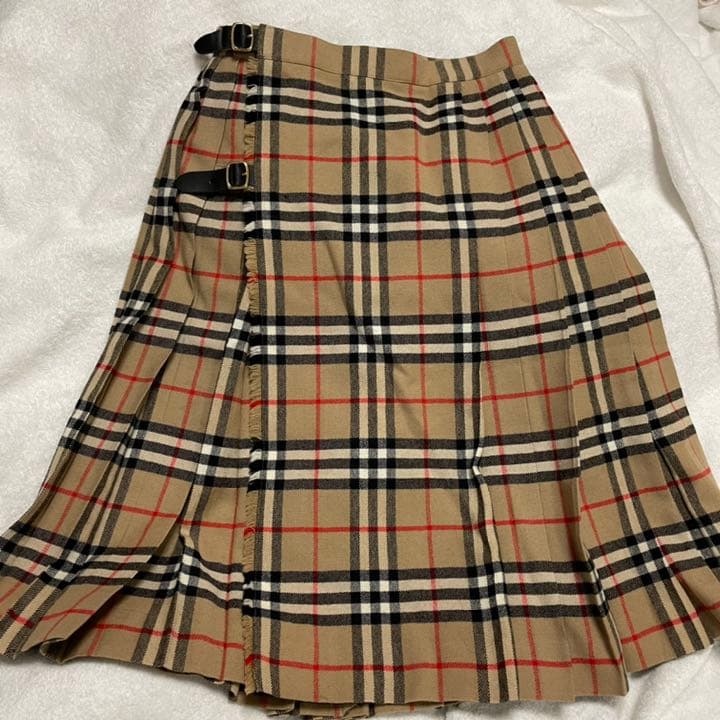 ★BURBERRS ノバチェック プリーツ スカート　160A ビンテージ 美品