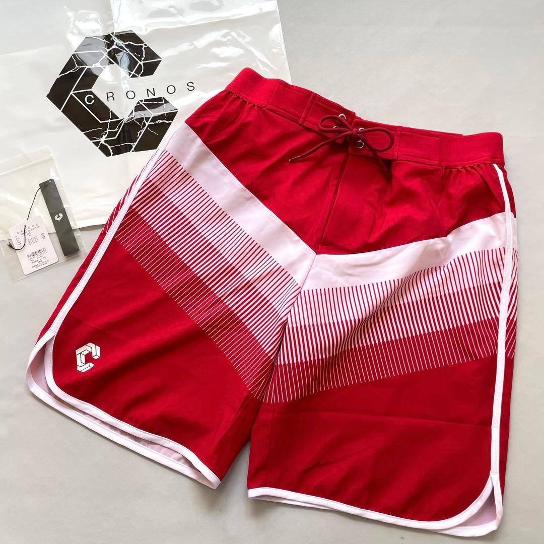 【極美品】CRONOS サーフパンツ レッド Lサイズ