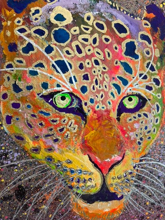 TOYAMAde. y10a4 【YORU】絵画 1点ものアート イラスト