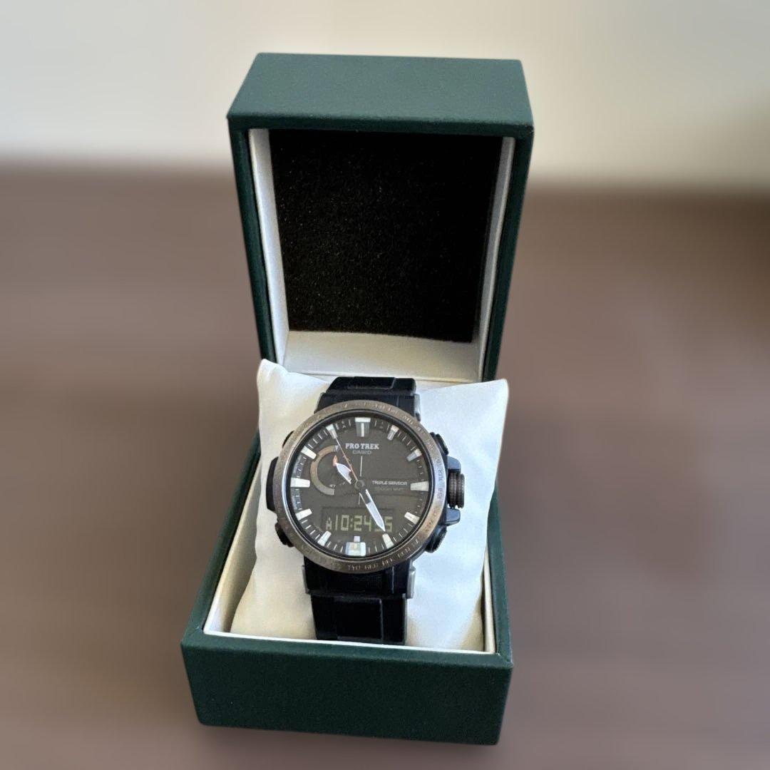 美品 CASIO PROTREK PRW-60Y メンズ腕時計 クライマーライン