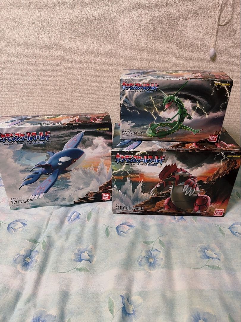 ポケモンスケールワールド フィギュア グラードン カイオーガ レックウザ 3点