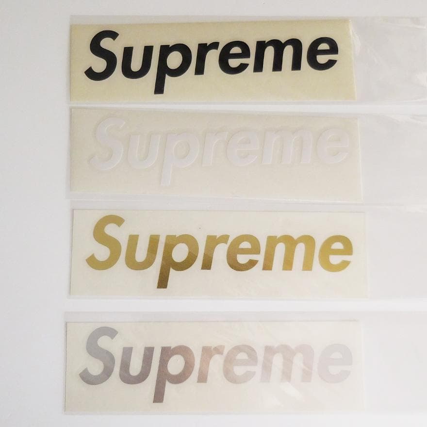 Supreme ダイカット ボックスロゴ ステッカー 4枚セット