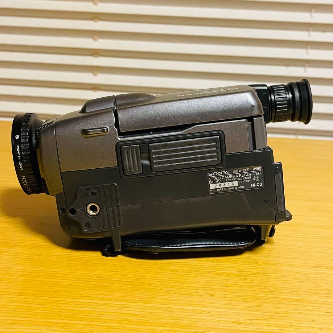 【録画・再生OK・希少】SONY CCD-TRV60 Hi8/8ミリビデオカメラ
