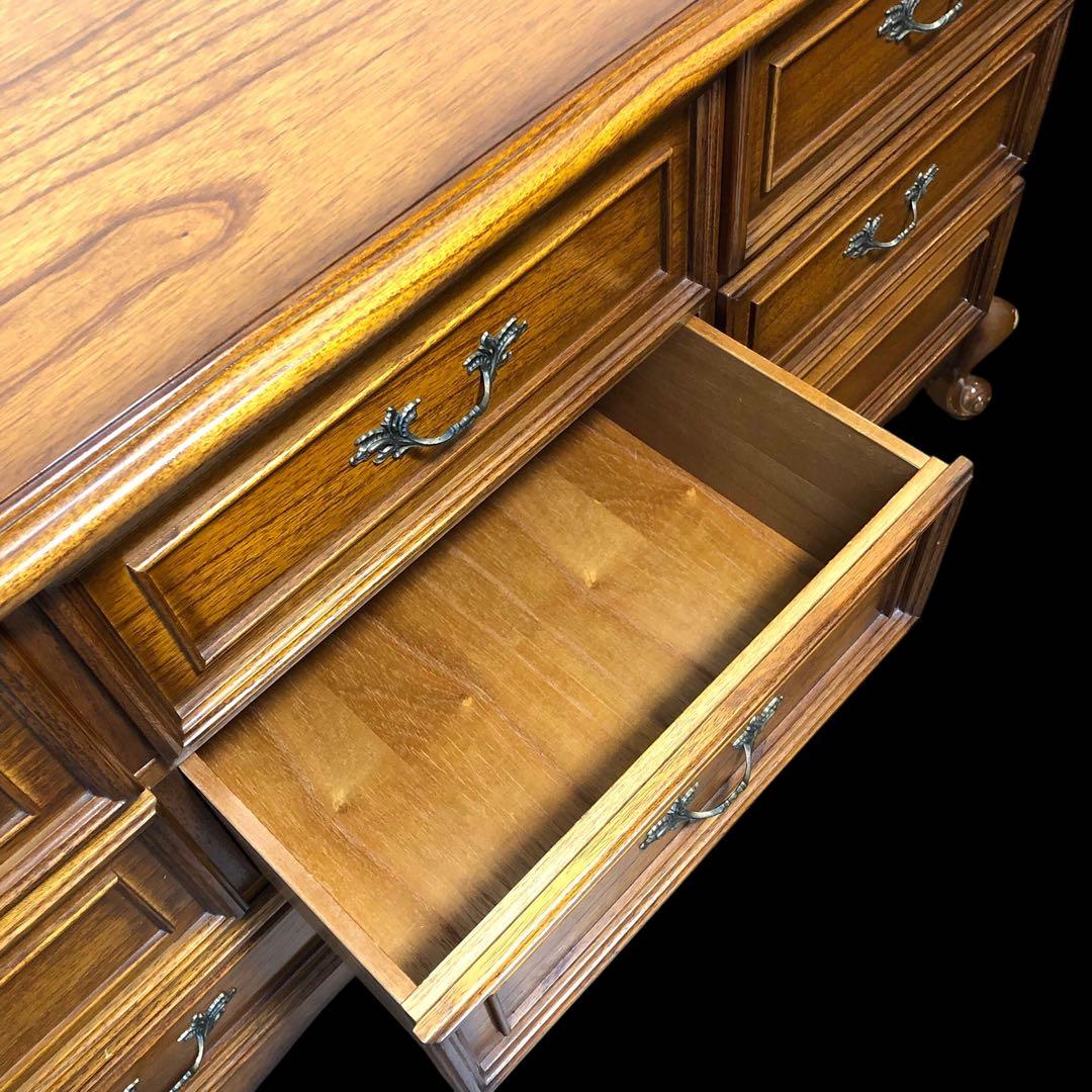 アンティーク　猫足　ロココスタイル　チェスト　キャビネット　ヴィンテージ