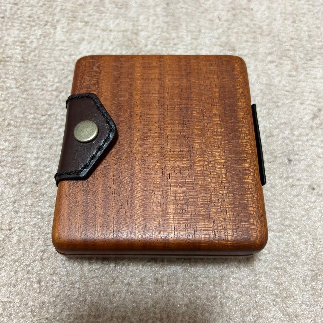 LIFE シガレットケース　マホガニー製ハンドメイド