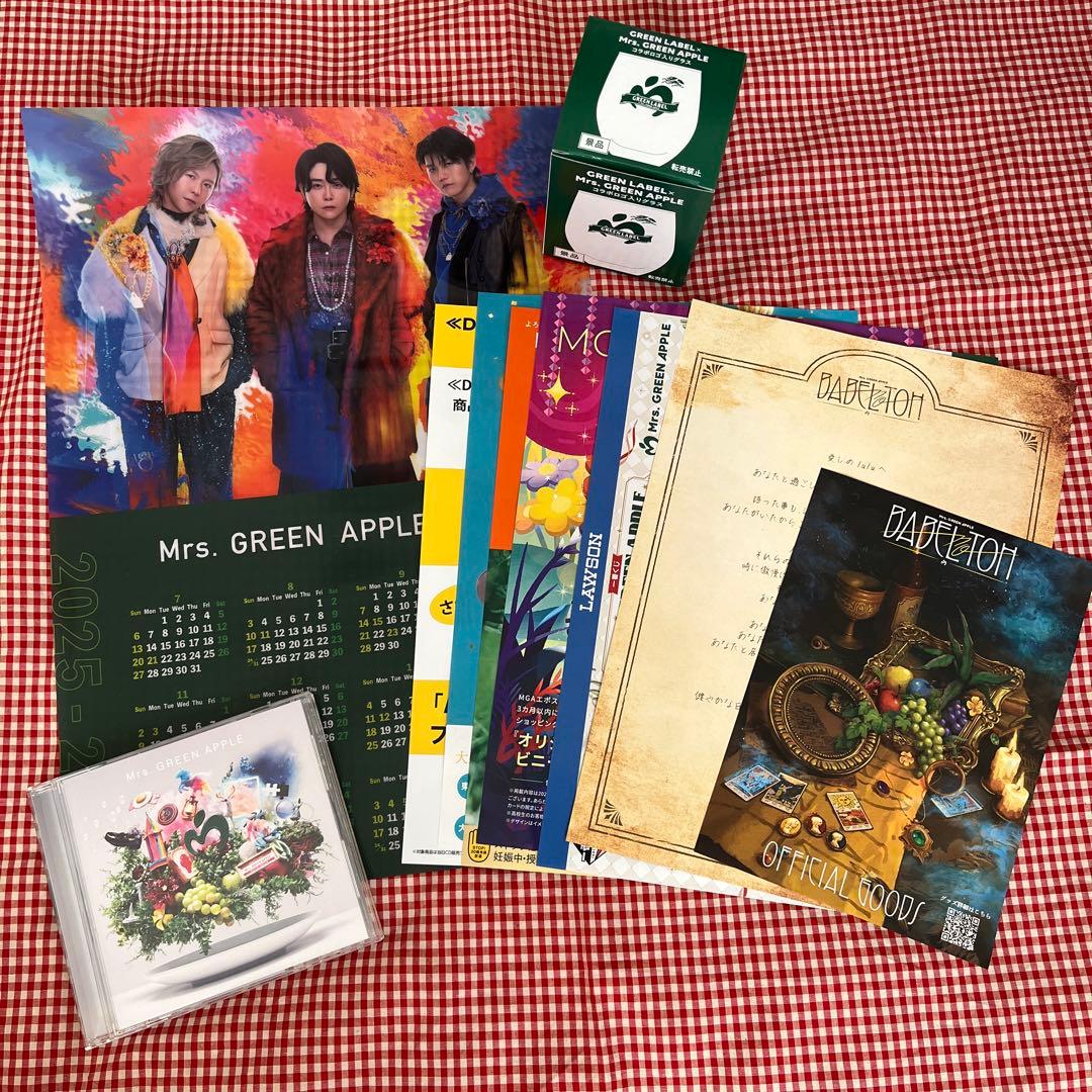 ミセス　カレンダー　　コラボ　グラス　チラシ　CD キリン　淡麗グリーンラベル
