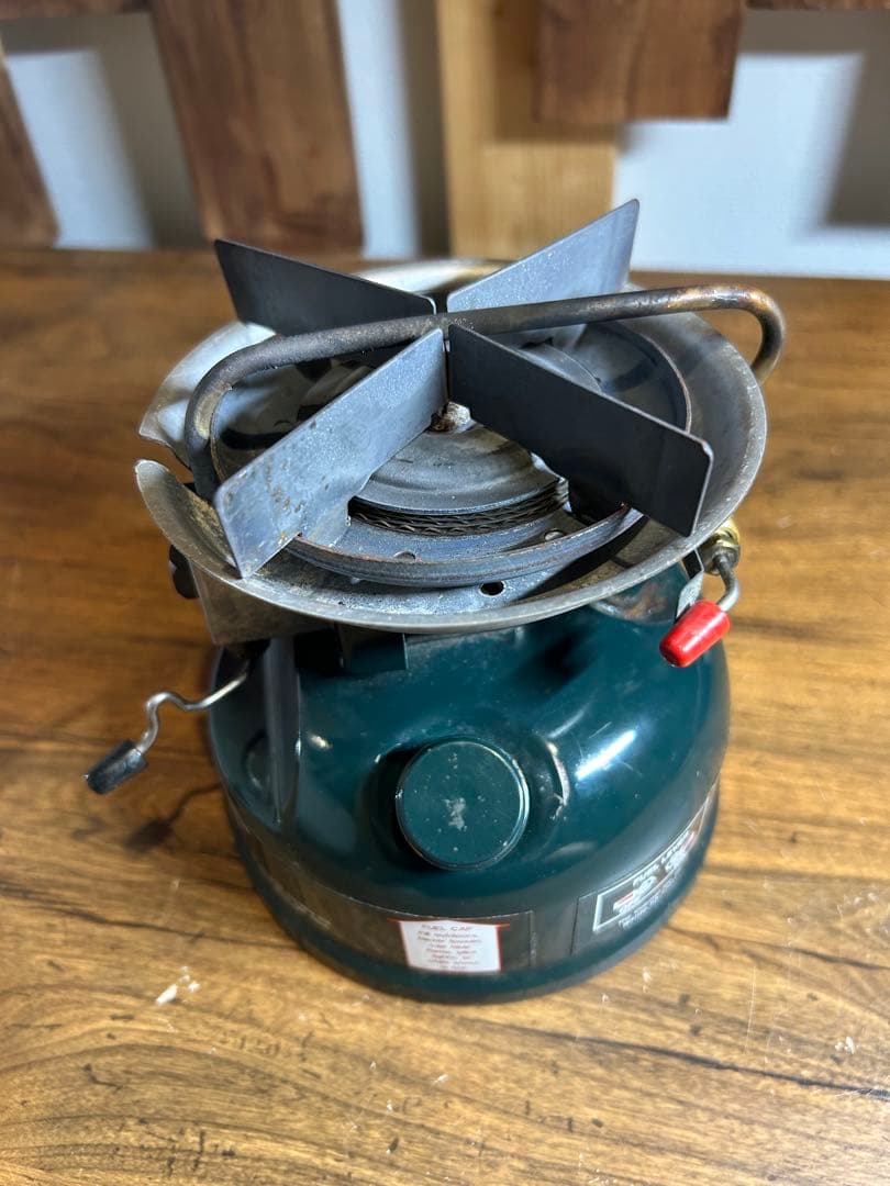 【動作確認済】コールマン508 バーナー　2レバー式　カバー付き