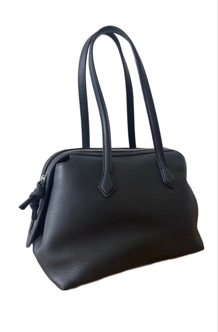 VASIC Graf ブラックレザートートバッグ