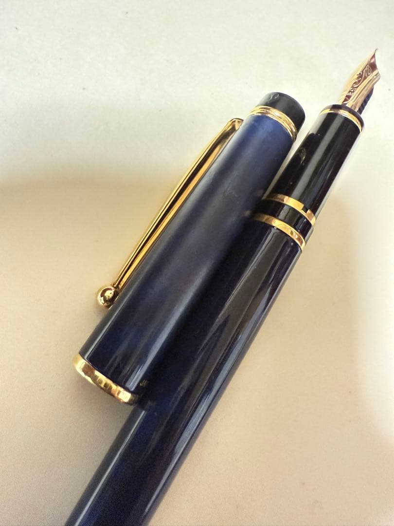 Pilot 万年筆 GRANCE ブルーマーブル 14K