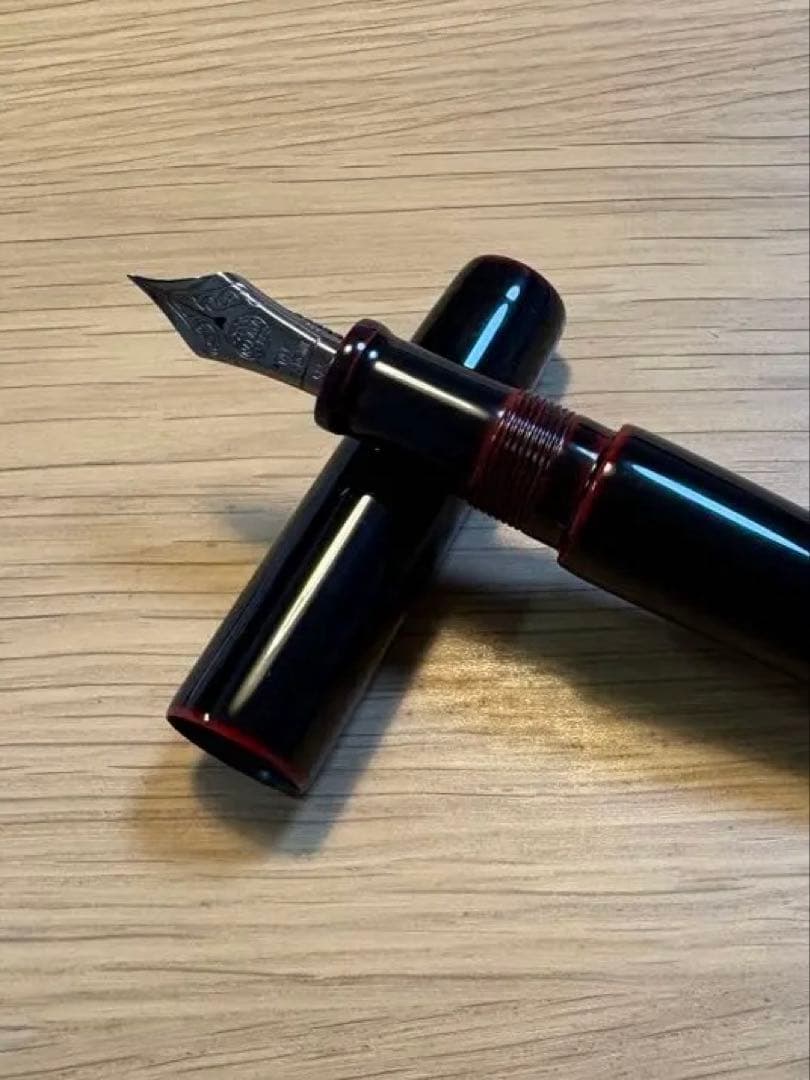 中屋万年筆　ピッコロ黒溜め　超極細