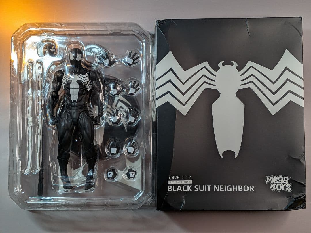 MESS TOYSブラックスーツ スパイダーマン 1/12スケール 新品未開封