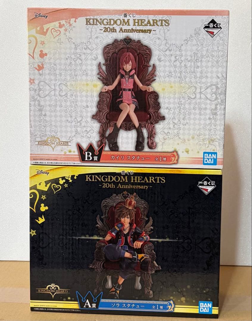 ［未開封］キングダムハーツ 20周年記念 フィギュアセット　A賞ソラ&B賞カイリ