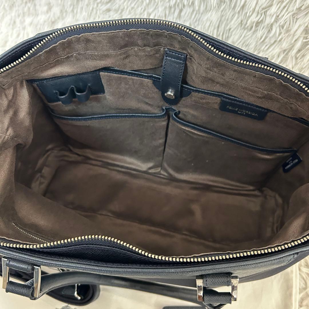 ⭐️美品⭐️ペッレモルビダ キャピターノ 2way ビジネスバッグ トート 紺