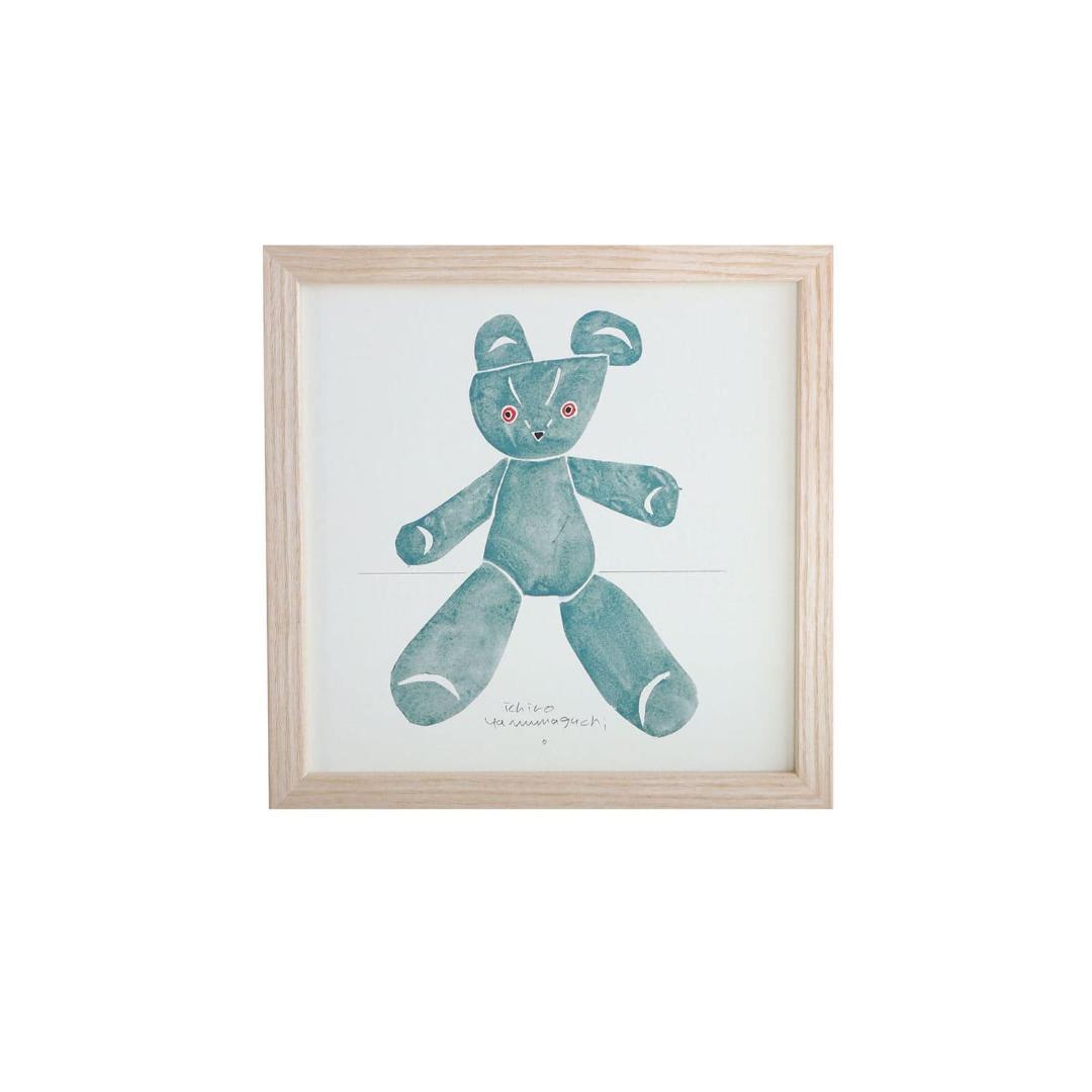 【最終値下】IDEE　（イデー）　山口一郎　「kuma-green」　ポスター